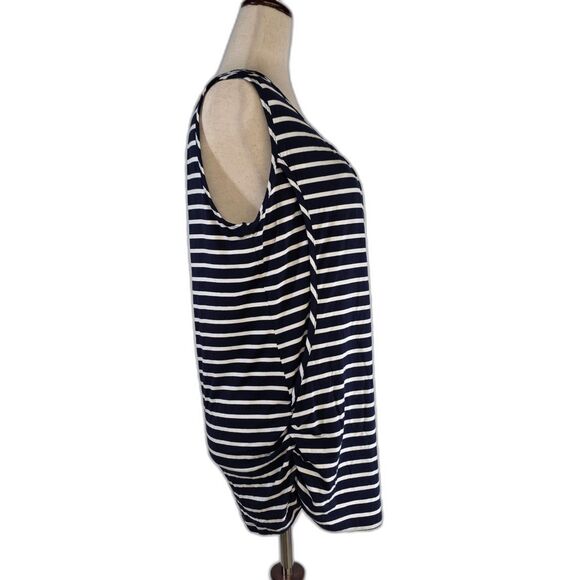 SmallShow Navy Striped Tank Top for Maternity and Nursing Size Medium - Picture 9 of 13